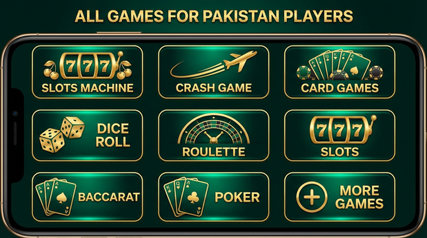 Main screen of Luck Pub Game games page for PK players